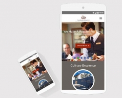catering mobile website design